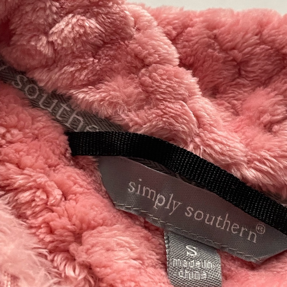 SIMPLY SOUTHERN Women’s S BLOSSOM LONG SLEEVE SOFT SHERPA PULLOVER SWEATSHIRT - Picture 6 of 8